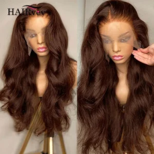 HD Body Wave lace-front pruik bruin